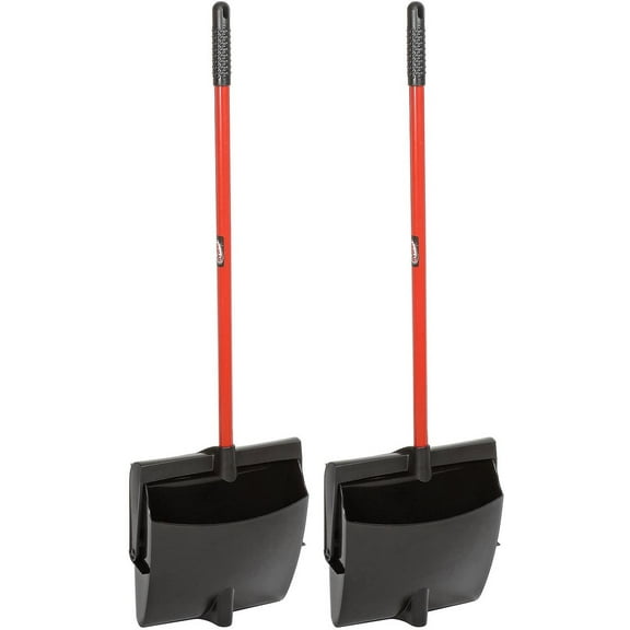 Libman Commercial 918 Lobby Dust Pan - Open Lid - Lot of 2