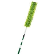 Libman Flexible Microfiber Duster with Steel Handle, Green, Extends to 7 Feet