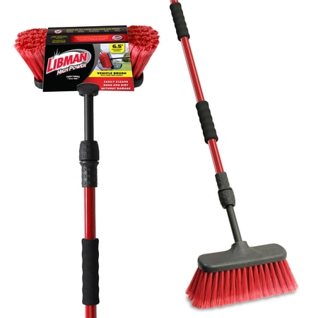 Libman Telescoping Car Wash Brush with Flow-Thru Handle for Delicate Surfaces