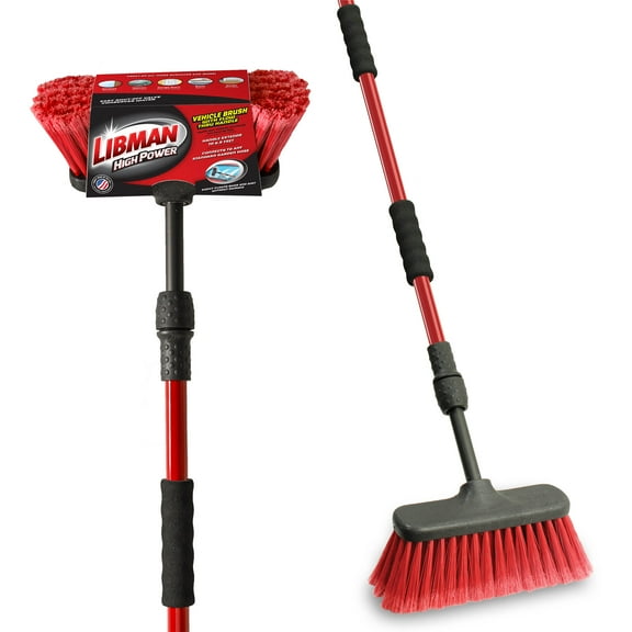 Libman Flow-Thru Telescoping Car Wash Brush with Extendable Handle