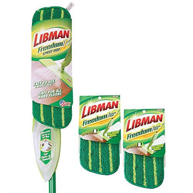 Libman Freedom Spray Mop Kit, Microfiber Mop, Household Essentials