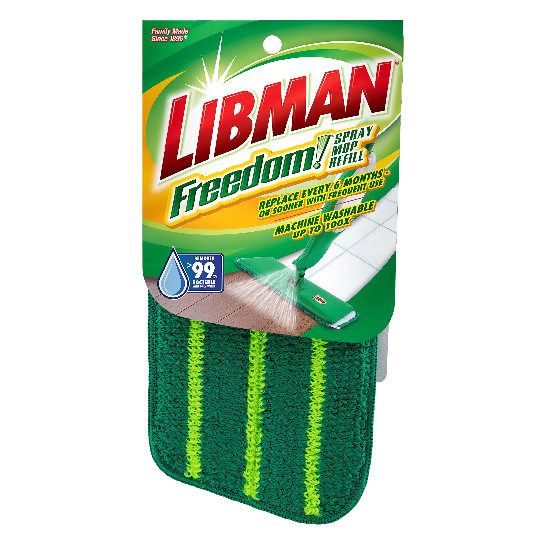 Libman Green and White 4001 Freedom Spray Mop Refill