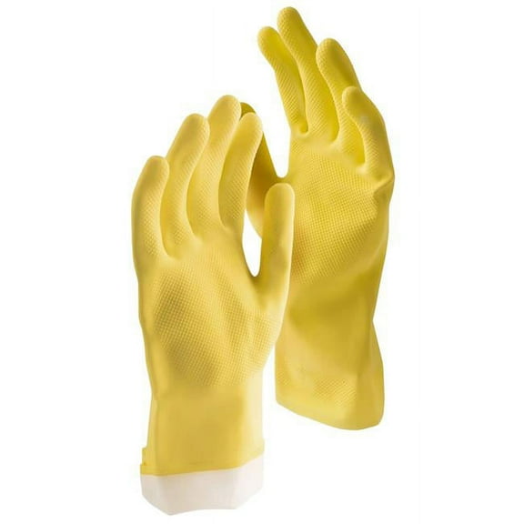 Libman Latex Cleaning Gloves Medium Yellow 2 pair