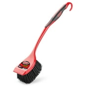 Libman High Power Scrub Brush Red and Black Long 3.75 Inch Width