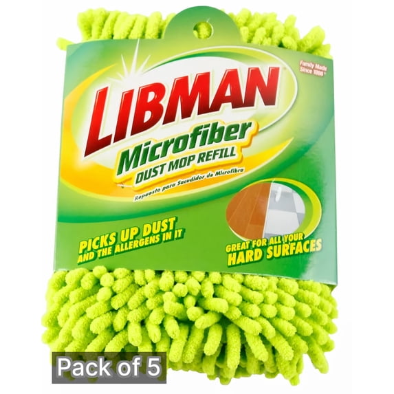 Libman Microfiber Dust Mop Refill (Pack of 5)