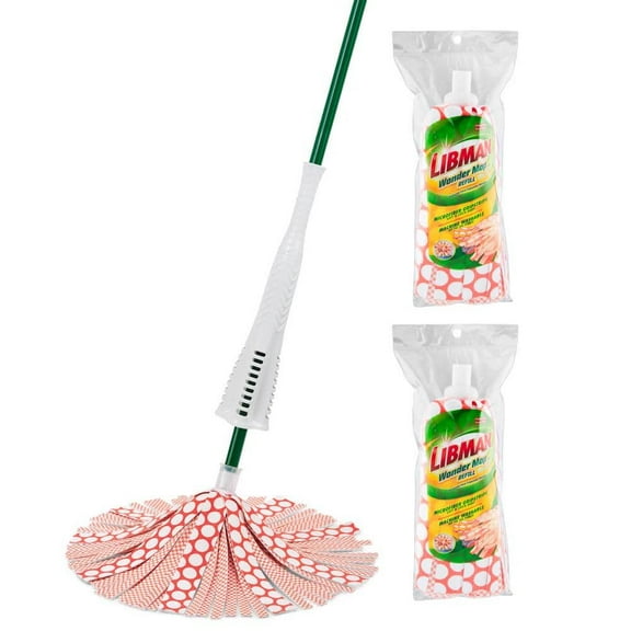 Libman Microfiber Wonder Wet Mop with 2 Refills