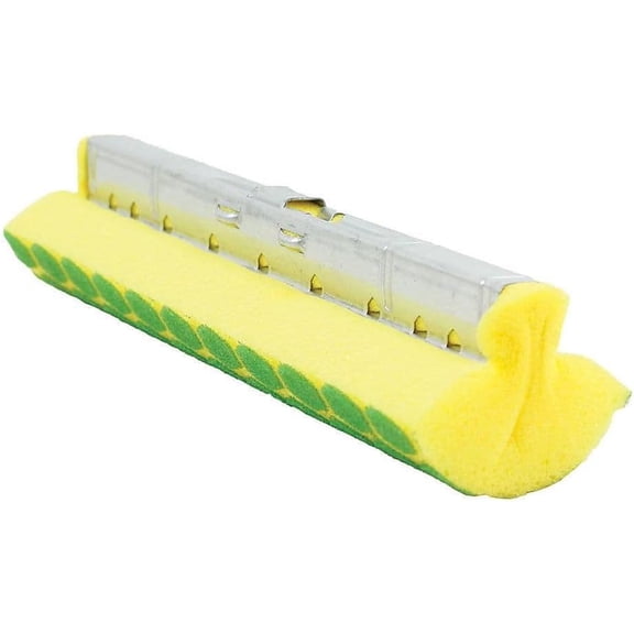 Libman Nitty Gritty Roller Mop Refills | Scrub Wet Mops for Floor Cleaning Sponge Self Wringing Wood 6 Replacement Heads Included