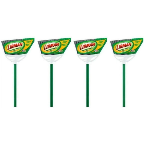 Libman Precision Angle Broom Pack of 4