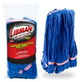thumbnail interactive-video image 1 of Libman Heavy Duty Mop Refill Blue Cotton Blend Fibers, 1 of 10
