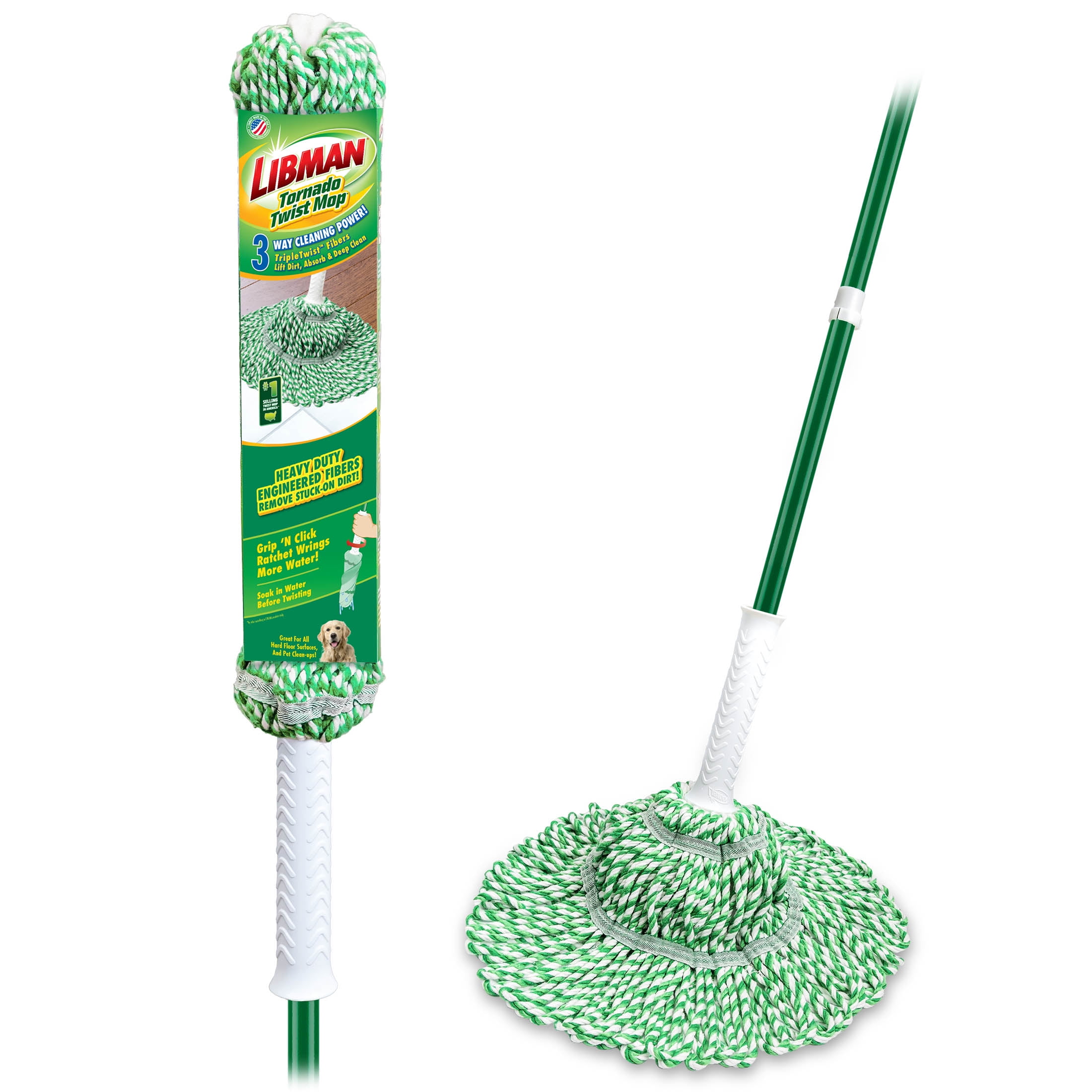 Libman Tornado Twist Mop with Cotton Blend Head