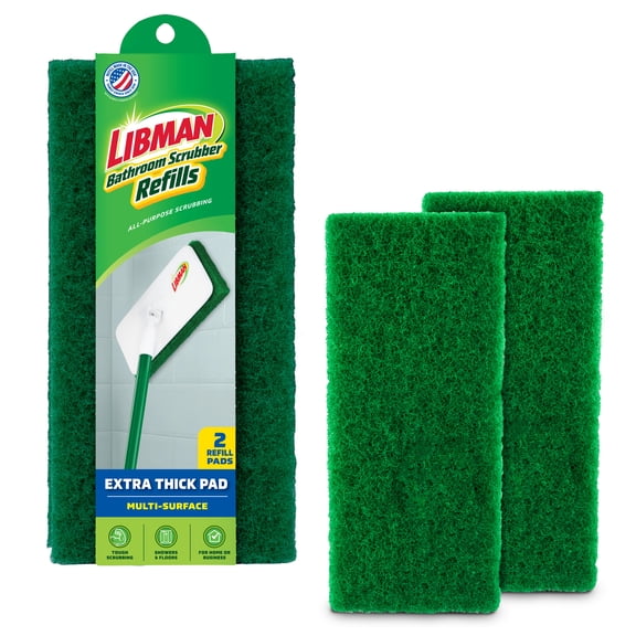 Libman Green Wall/Floor Scrubber Replacement Pads