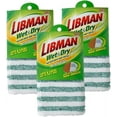 thumbnail image 1 of Libman Wet & Dry Microfiber Mop Refills  Dust Mop for Hardwood Floors  Wall Mop  Mops for Floor Cleaning  3 Total Microfiber Mop Pads Included 10.5 in. x 6.5 in., 1 of 1