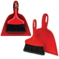 thumbnail image 1 of Libman Heavy Duty Whisk Broom Dustpan Combo with Red Handle and Black Fibers, 1 of 11