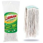 Libman All-Purpose Cotton Wet Mop Refill Clip-on Head, 14 oz