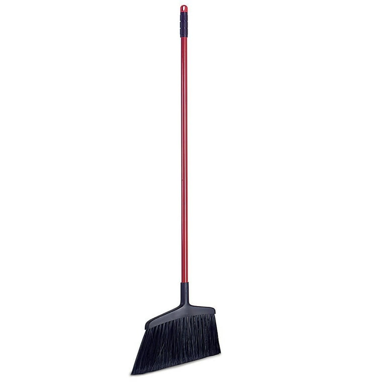 Libman Commercial 997 Wide Commercial Angle Broom, 55 inch Length, 15 inch Width, Black/Red (Pack of 6)