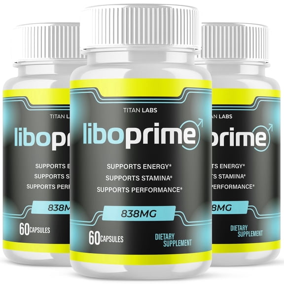 LiboPrime Advanced Formula Natural Supplement Pills for Max Strength Libo Prime 180 Capsules
