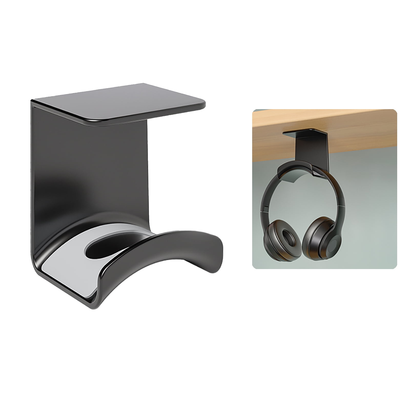 Liboer Pack Under Desk Gaming Headset Hanger, Strong Adhesive