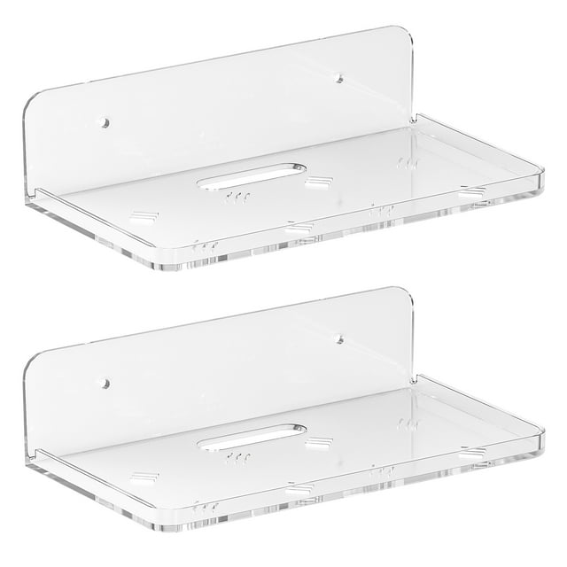 Liboer 7''x4'' Small Floating Shelves for Bathroom Bedroom Kitchen