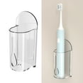 Liboer Electric Toothbrush Holders with Drains, Adhesive Wall Mounted