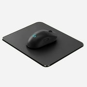 Liboer Hard Gaming Mouse Pad for Logitech, Double-sided Mousepad for Bed Sofa, Durable New-type Resin and PU Leather Material, Black