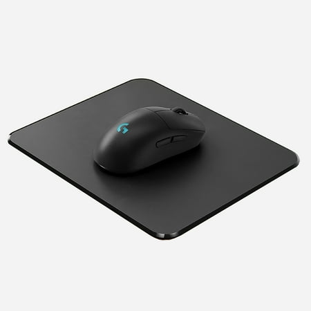 Liboer Hard Gaming Mouse Pad for Logitech, Double-sided Mousepad for Bed Sofa, Durable New-type Resin and PU Leather Material, Black price history and forecast - liboer MP-B
