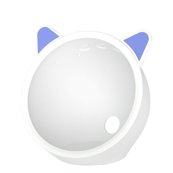 Liboer Protective Case for Echo Spot (2024 release), Soft Silicone Material, Cute Bunny Ear Design, White