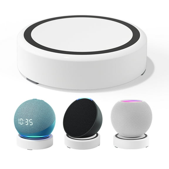 Liboer Universal Desk Stand for Echo Dot 4th/5th Echo Dot 3rd Echo Pop HomePod Mini Google Home Mini, Cable Organizer, Plastic, Black