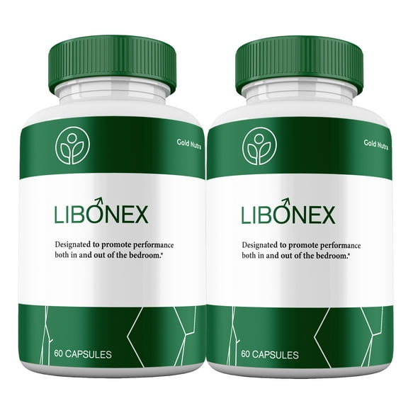 Libonex Capsules, High Potency Pills, All Natural Formula Male Supplement Libo Nex Capsules Performance (2 Pack)