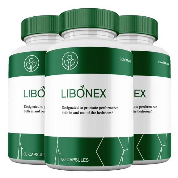 Libonex Capsules, High Potency Pills, All Natural Formula Male Supplement Libo Nex Capsules Performance (3 Pack)