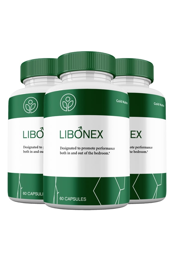 Libonex Capsules, High Potency Pills, All Natural Formula Male Supplement Libo Nex Capsules Performance (3 Pack)