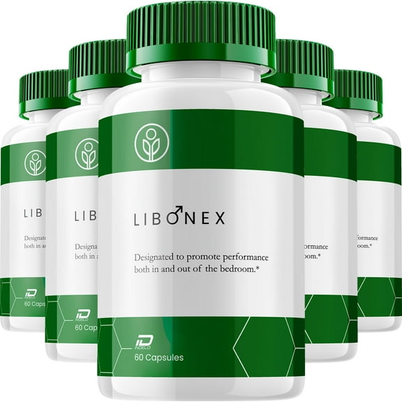 Libonex for Men Capsules – Libo Nex Vitamin Complex Pills, Energy, 5 Pack, 300 Capsules