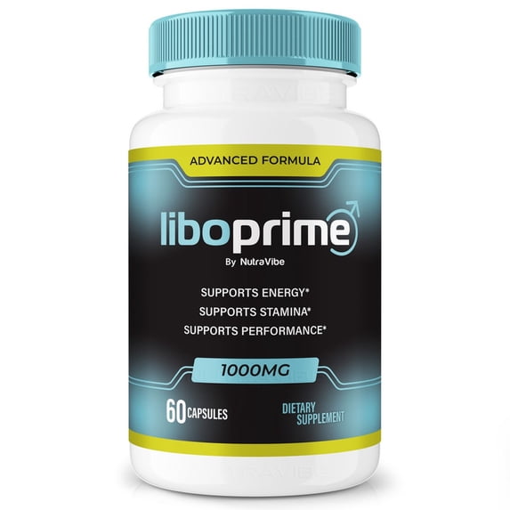 Liboprime – Original Libo Prime Capsules with a Natural Daily Blend for Energy & Wellness |Clean, Gentle, Easy-to-Swallow Pills (60 Capsules)