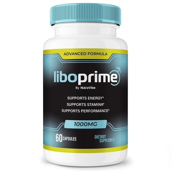 Liboprime Original Libo Prime Capsules with a Natural Daily Blend for Energy & Wellness |Clean, Gentle, Easy-to-Swallow Pills (60 Capsules)