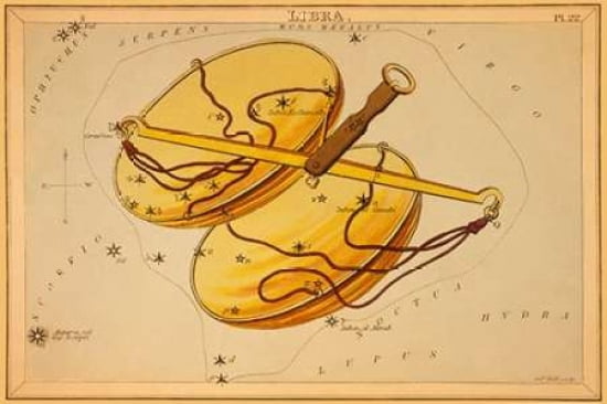 Libra 1825 Canvas Art - Jehoshaphat Aspin (12 x 18)