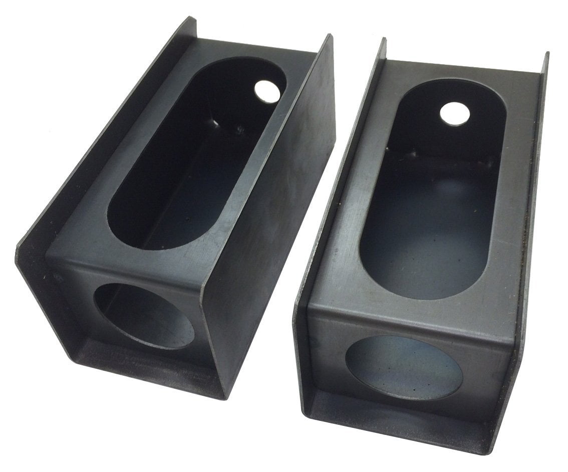 Libra 6" Oval Steel Trailer Tail Light Boxes /2" Round Side Light Mount