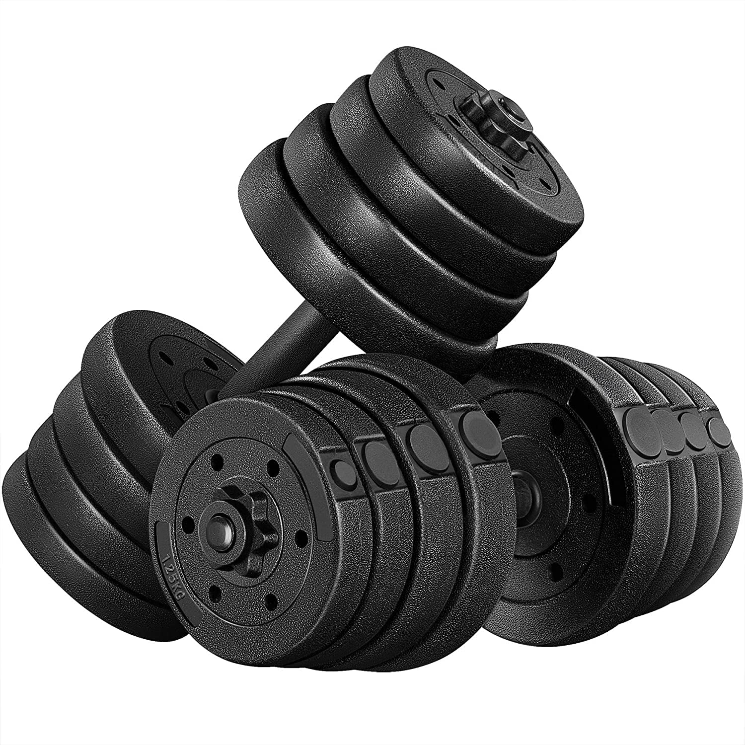 Libra 66 pounds Adjustable Dumbbells Weight Set Dumbbell Weights Exercise & Fitness Equipment w/ 4 Spinlock Collars for Women & Men Home Gym Strength Training