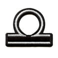 thumbnail image 1 of Libra Astrological Zodiac Symbol Patch Horoscope Scales Sign Embroidered Iron On, 1 of 2
