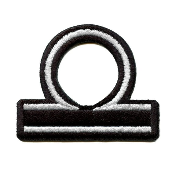 Libra Astrological Zodiac Symbol Patch Horoscope Scales Sign Embroidered Iron On