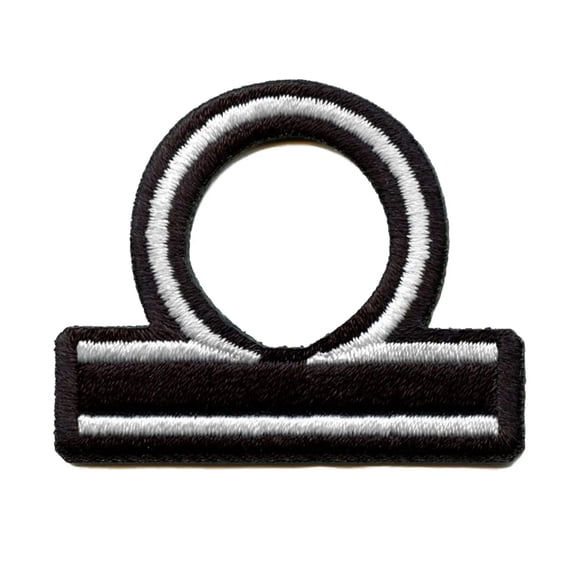 Libra Astrological Zodiac Symbol Patch Horoscope Scales Sign Embroidered Iron On