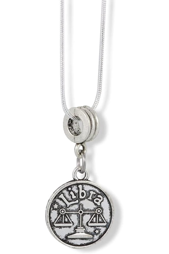 Libra Charm Snake Chain Necklace