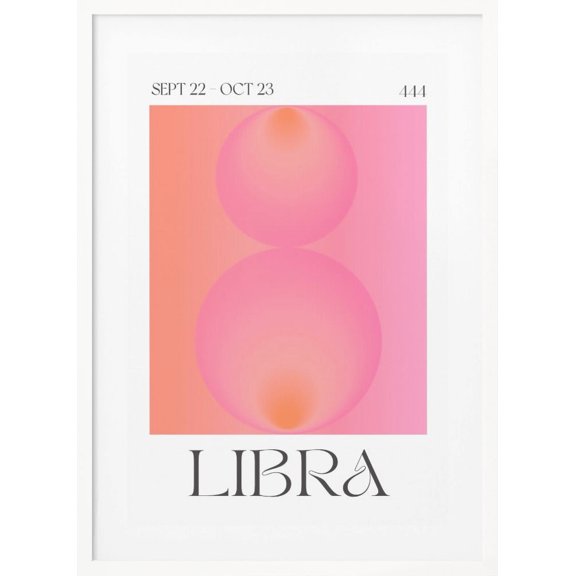 Libra Framed Art Modern Wall Decor