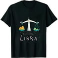 thumbnail image 1 of Libra Gift Zodiac Sign T-Shirt Birthday September October, 1 of 5