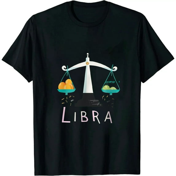 Libra Gift Zodiac Sign T-Shirt Birthday September October