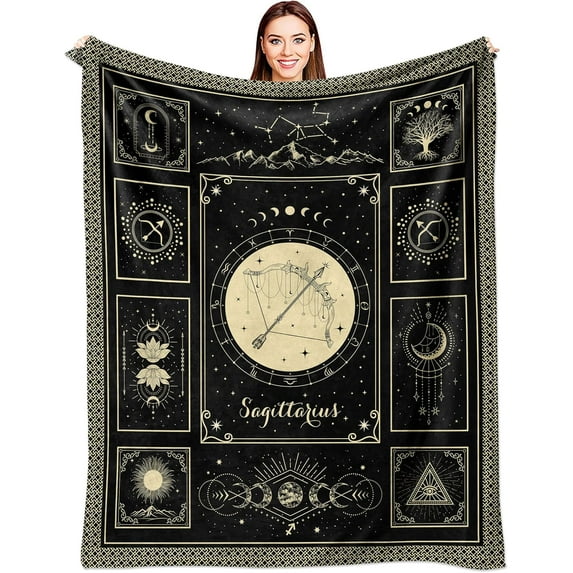 Libra Gifts Blanket 50"X60", Libra Birthday Gifts, Libra Gifts for Women/Men, September October Birthday Gifts, Libra Zodiac Gifts, Gifts for Libras, Libra Horoscope Gift, Constellation Throw Blanket