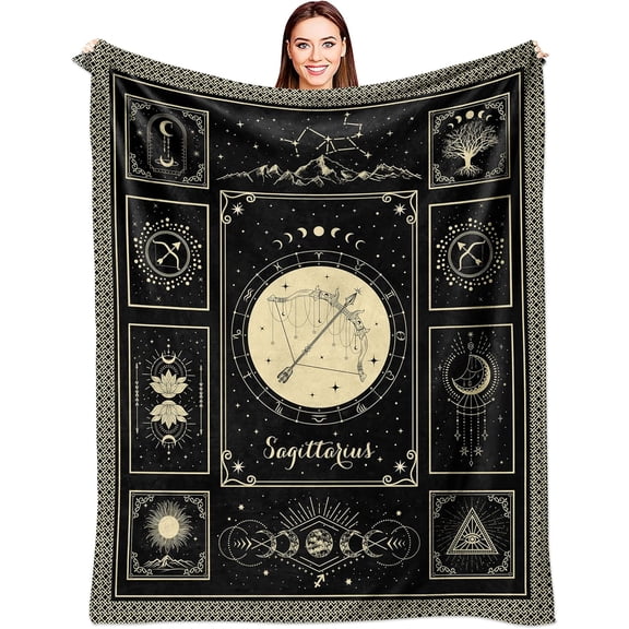 Libra Gifts Blanket 50"X60", Libra Birthday Gifts, Libra Gifts for Women/Men, September October Birthday Gifts, Libra Zodiac Gifts, Gifts for Libras, Libra Horoscope Gift, Constellation Throw Blanket