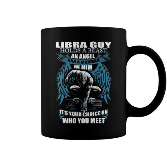 Libra Guy Birthday Libra Guy Madman Coffee Mugs