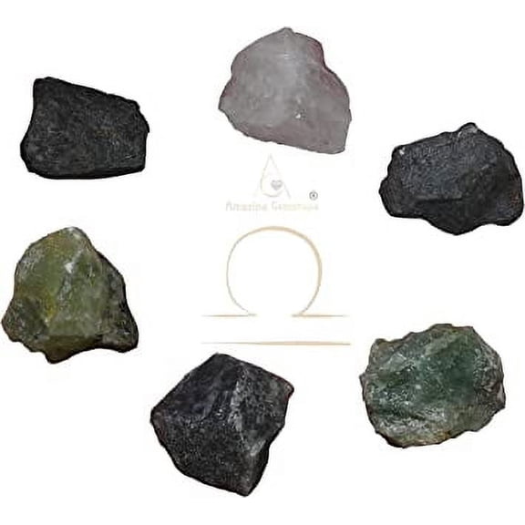 Libra Healing Crystal Set, Zodiac Birthstone Kit for Gift