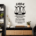 thumbnail image 1 of Libra Horoscope Libra Air Sign They WIll Never Judge You No Matter What Astronomy Zodiac Bedroom Wall Decal Art Sticker Wall Design Kids Adults Room Bedroom Wall Decoration Size (30x22 inch), 1 of 3