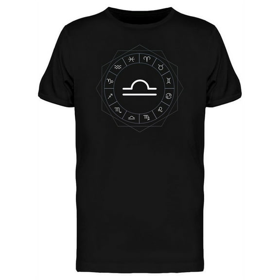 Libra Horoscope Fortune Graphic Tee Men's -Image by Shutterstock