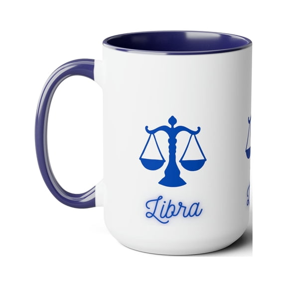 Libra Justice Zodiac Sign October Birthday Teacup Hot Coffee Mug 15oz